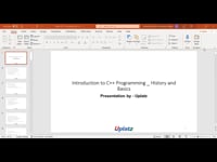 Introduction to C++ Programming