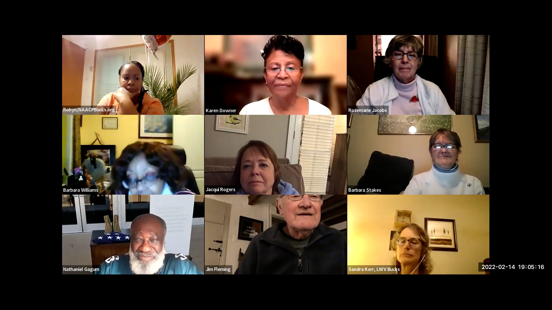 General Membership Meeting February 14, 2022