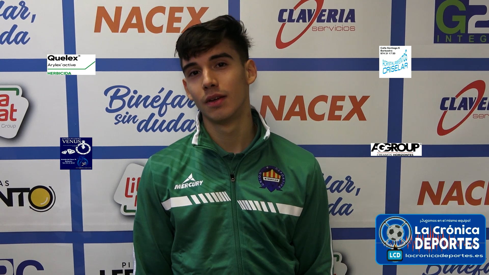 DYLAN ESTRADA (Jugador Biescas) CD Binéfar 4-0 UD Biescas / Jornada 24 / 3ª División