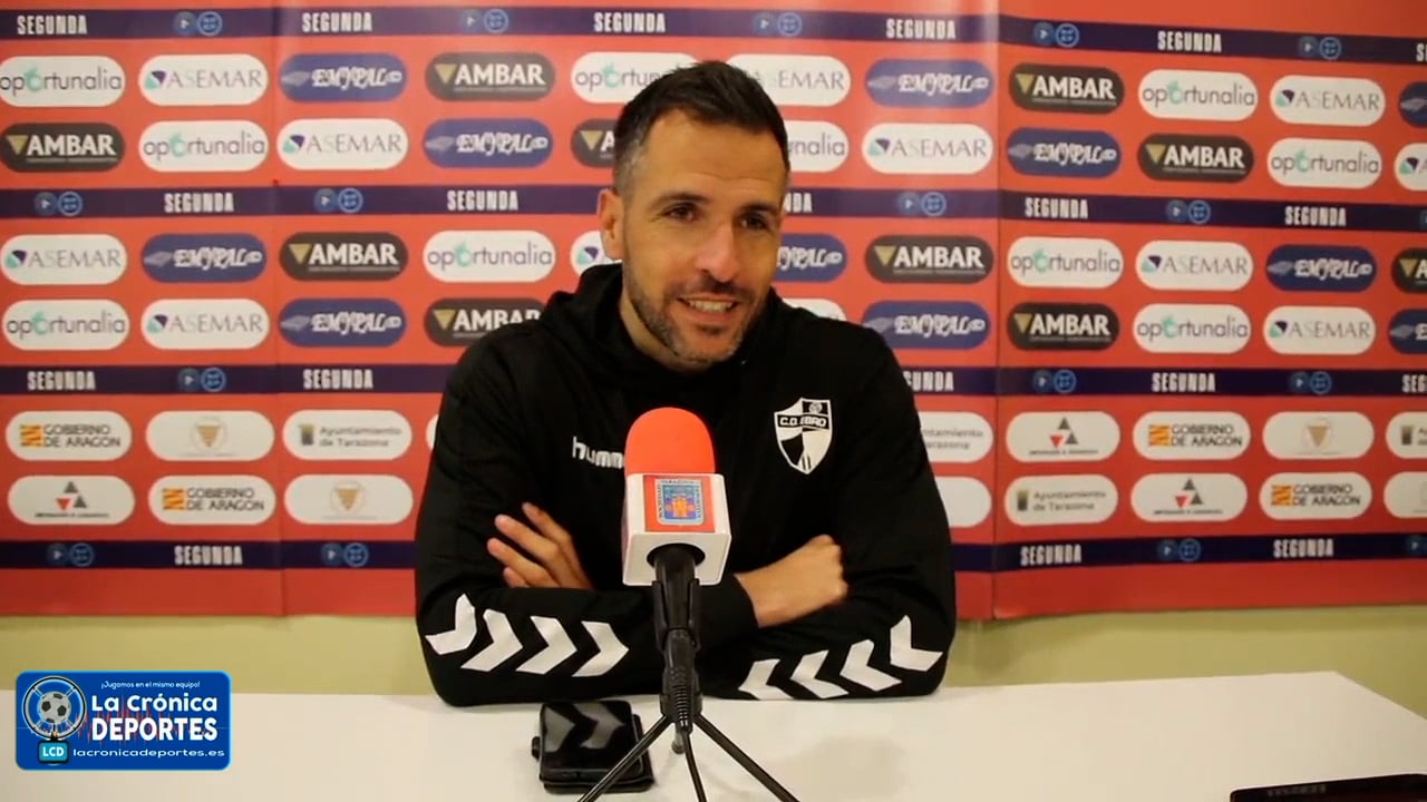 RAÚL JARDIEL (Entrenador Ebro) SD Tarazona 2-0 CD Ebro / Jornada 22 / 2ª RFEF - Grupo 3 / Fuente: Twitter CD Ebro
