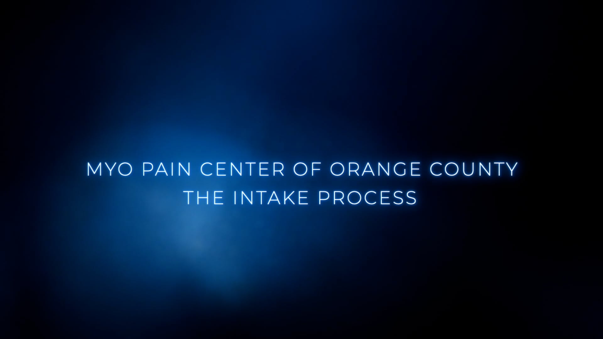 THE INTAKE PROCESS