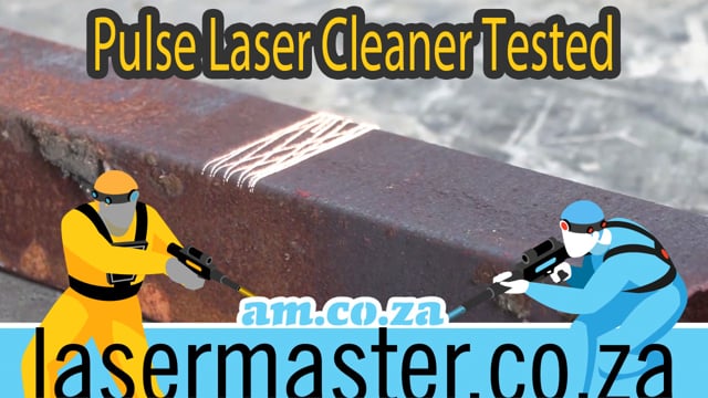 RustOff 50W Pulse Fiber Laser Cleaner Tested at Warehouse Renovation for Rust, Paint & Ink Removal