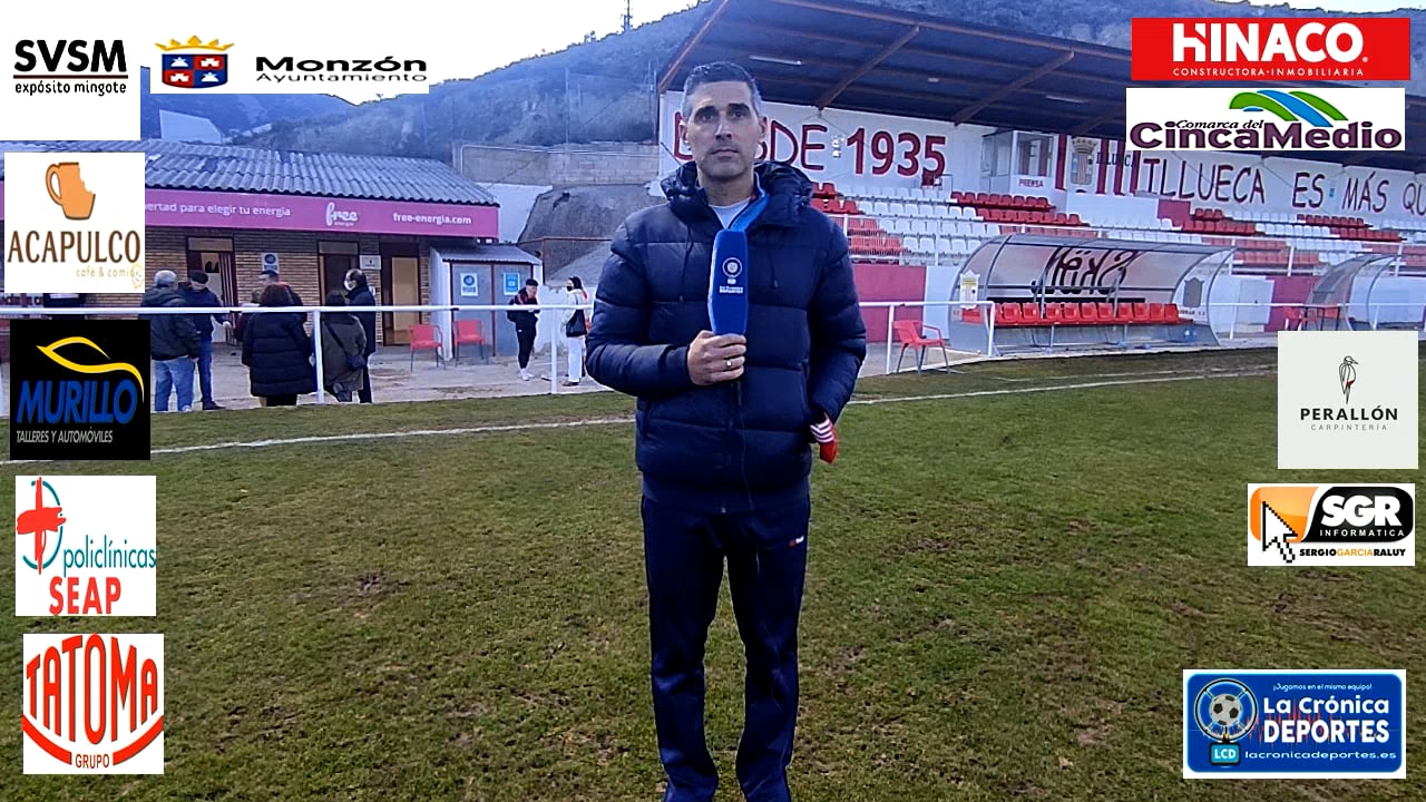 CRISTIAN ABAD (Entrenador Monzón) Illueca 2-2 At.Monzón / J 24 / 3ª División