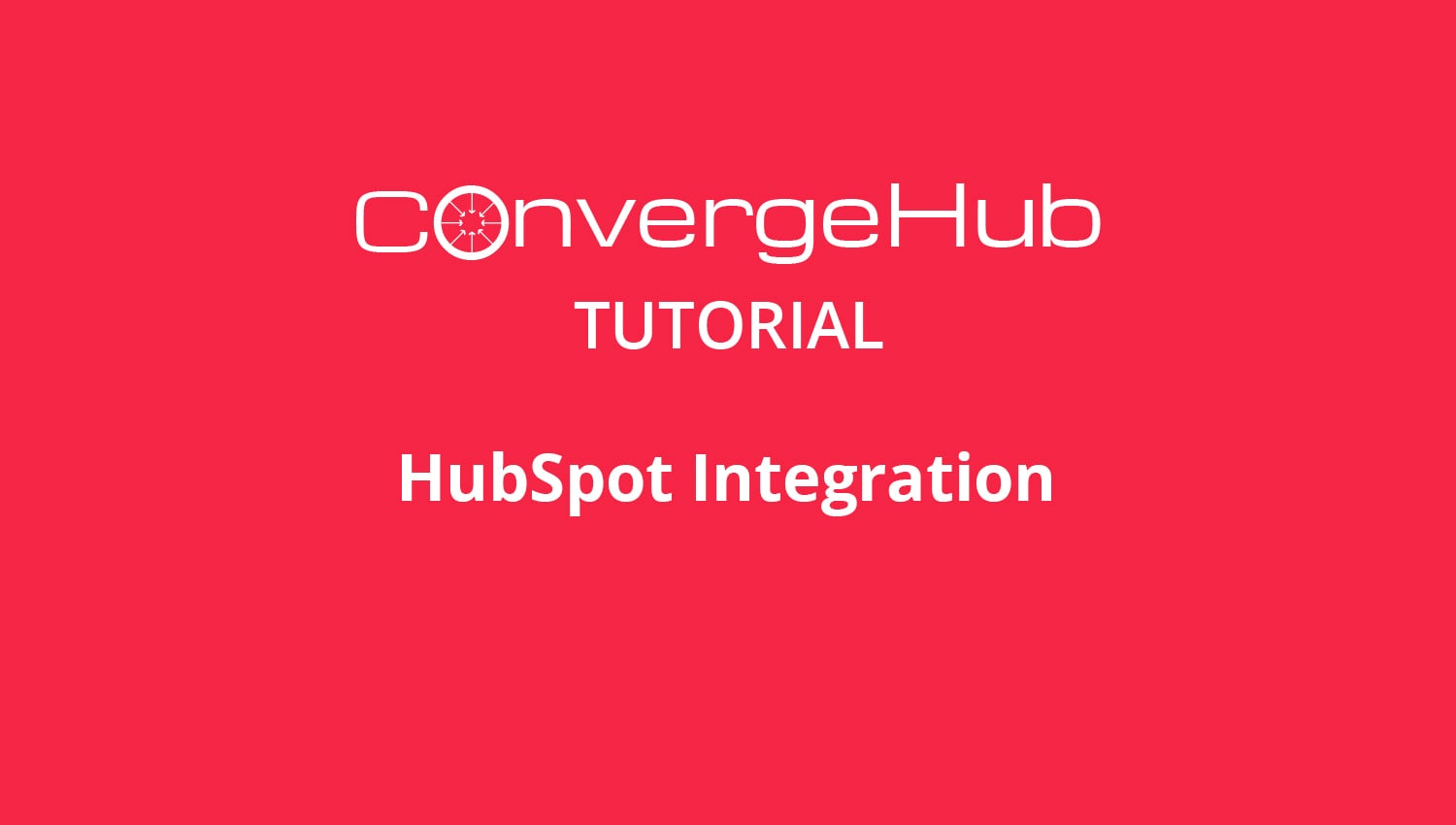 HubSpot Integration on Vimeo