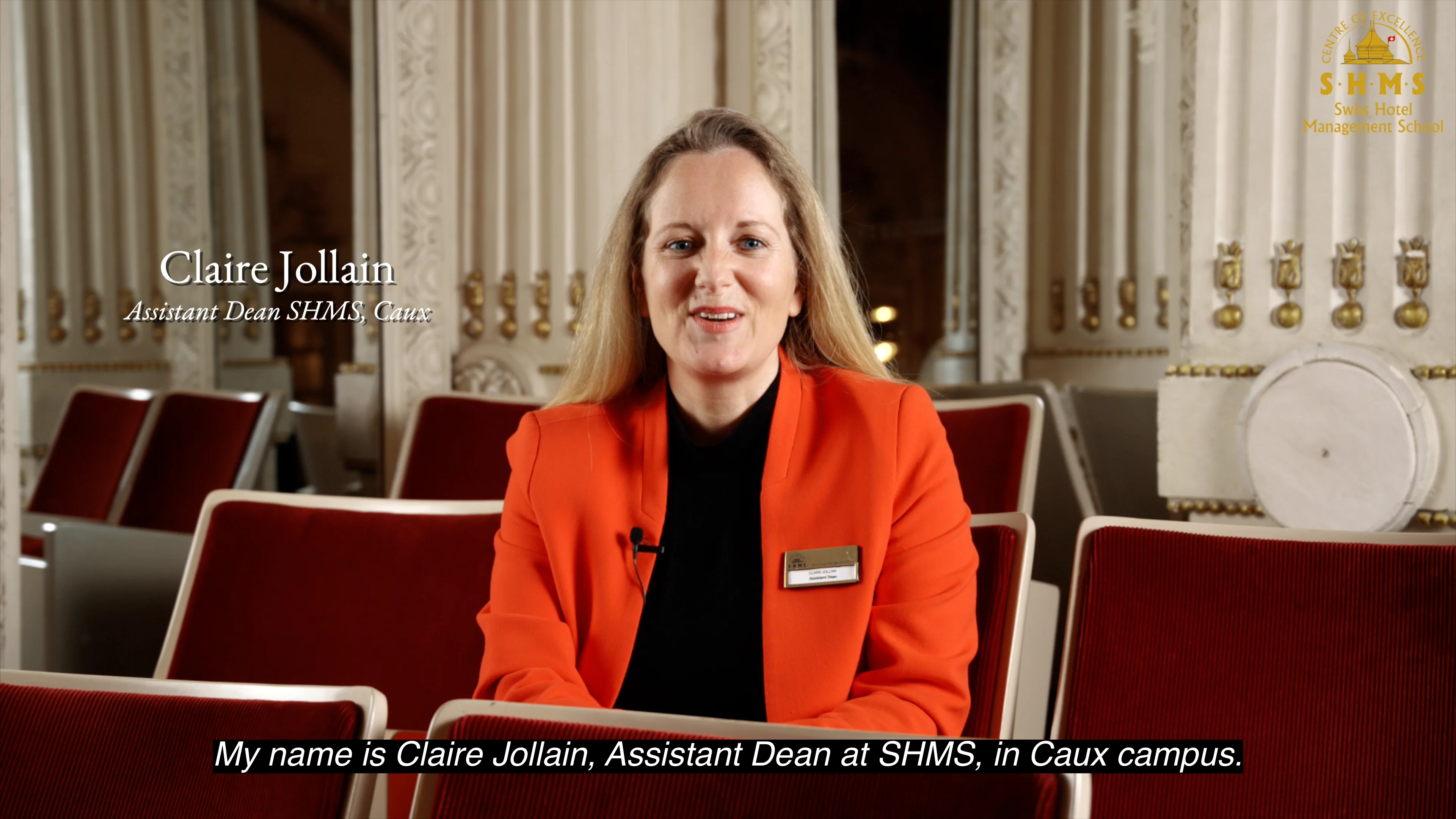 Claire Jollain, Assistant Dean at SHMS on Vimeo