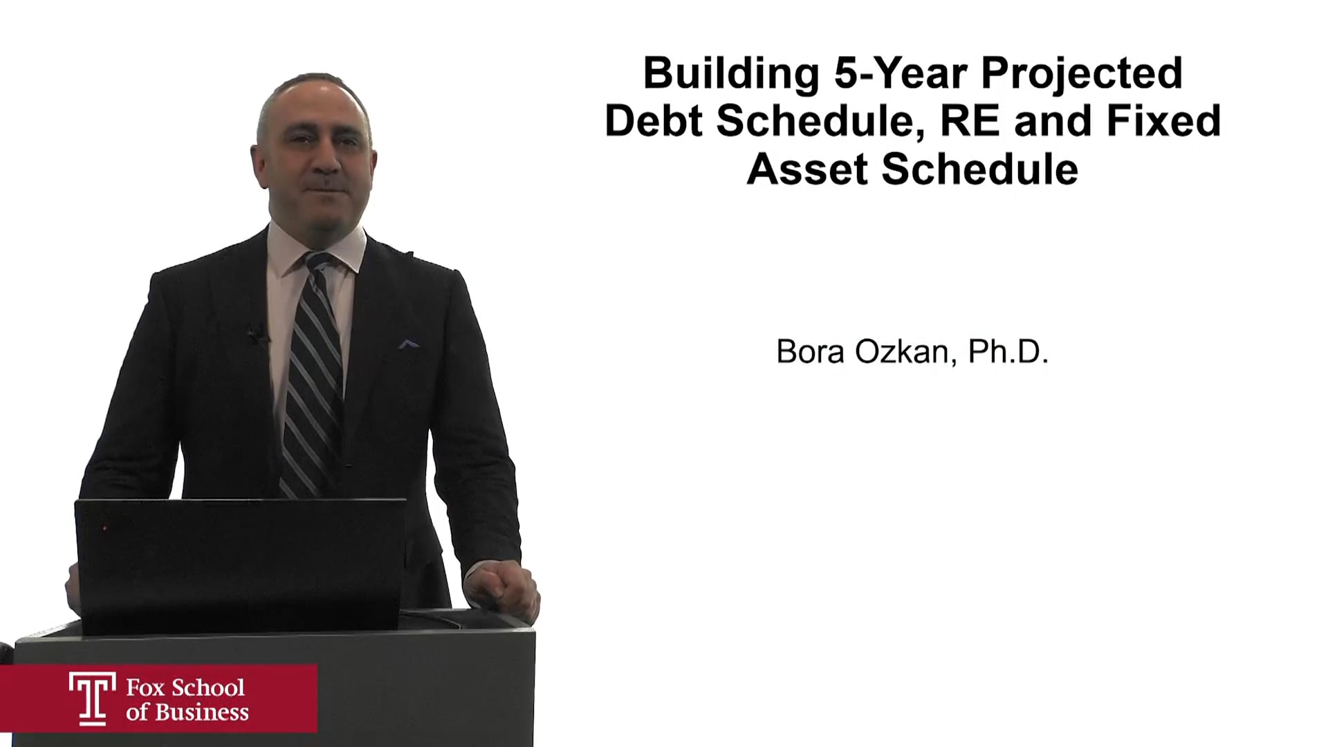 Building 5-Year Projected Debt Schedule, RE and Fixed Assets