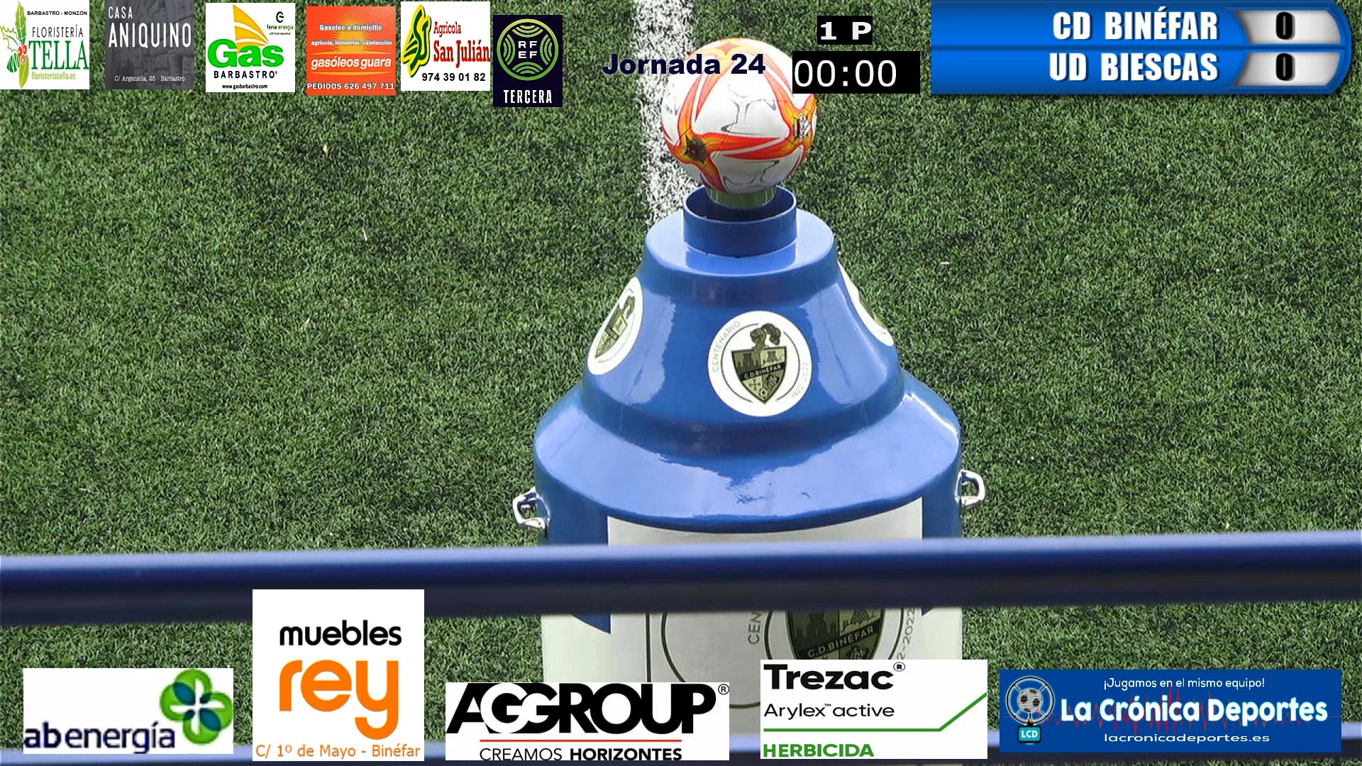 (RESUMEN, GOLES y HOMENAJES) CD Binéfar 4-0 UD Biescas / Jornada 24 / 3ª División