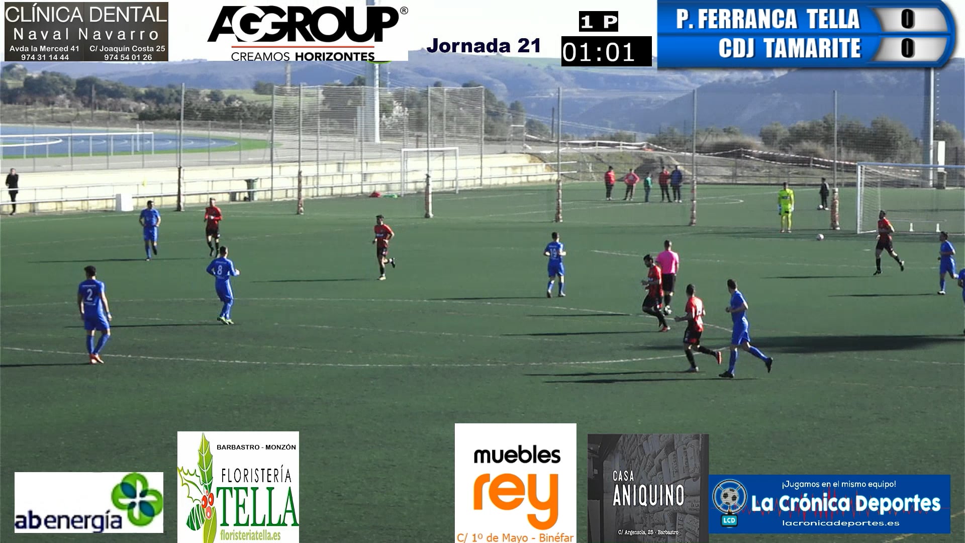 (RESUMEN y GOLES) P. Ferranca Tella 1-5 CDJ Tamarite / Jornada 21 / Preferente - Gr 1