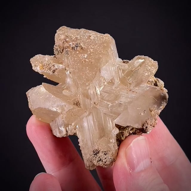 Cerussite (complete twinned crystal) circa 1970s