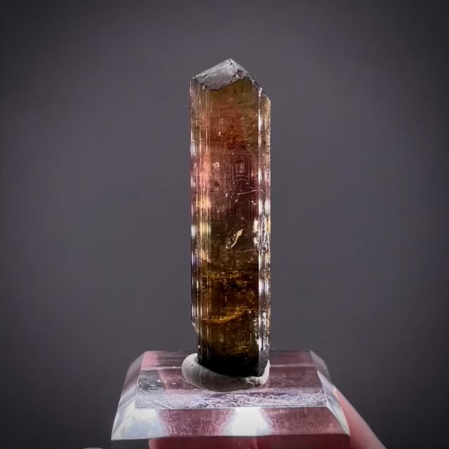 Liddicoatite gem crystal