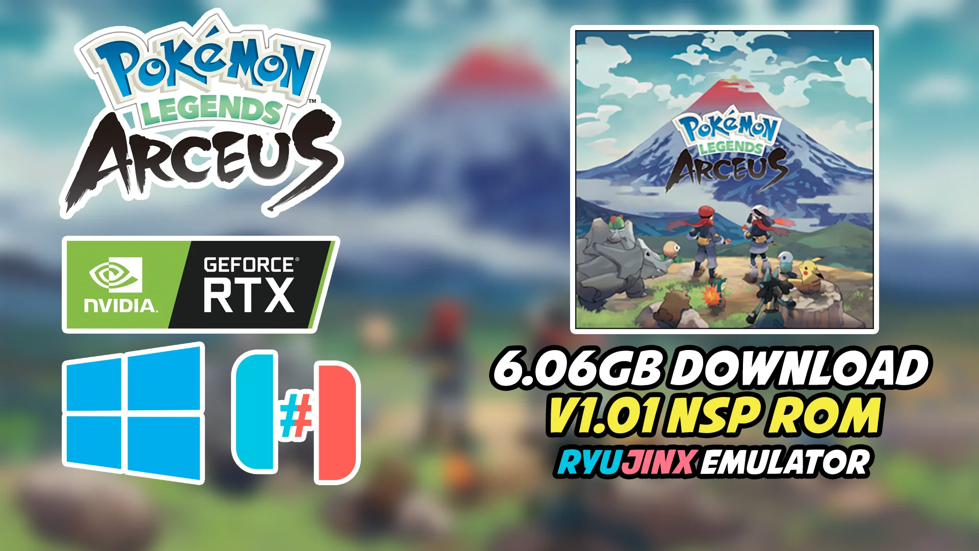 Wanna check Pokémon Legends: Arceus on the Ryujinx emulator at 60FPS and  4K? Video/Streaming