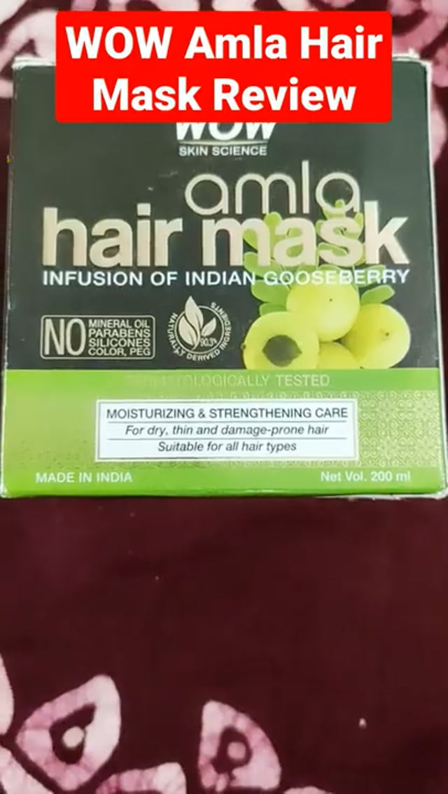 WOW Amla Hair Mask Review #shorts #youtubeshorts @WOW Skin Science India