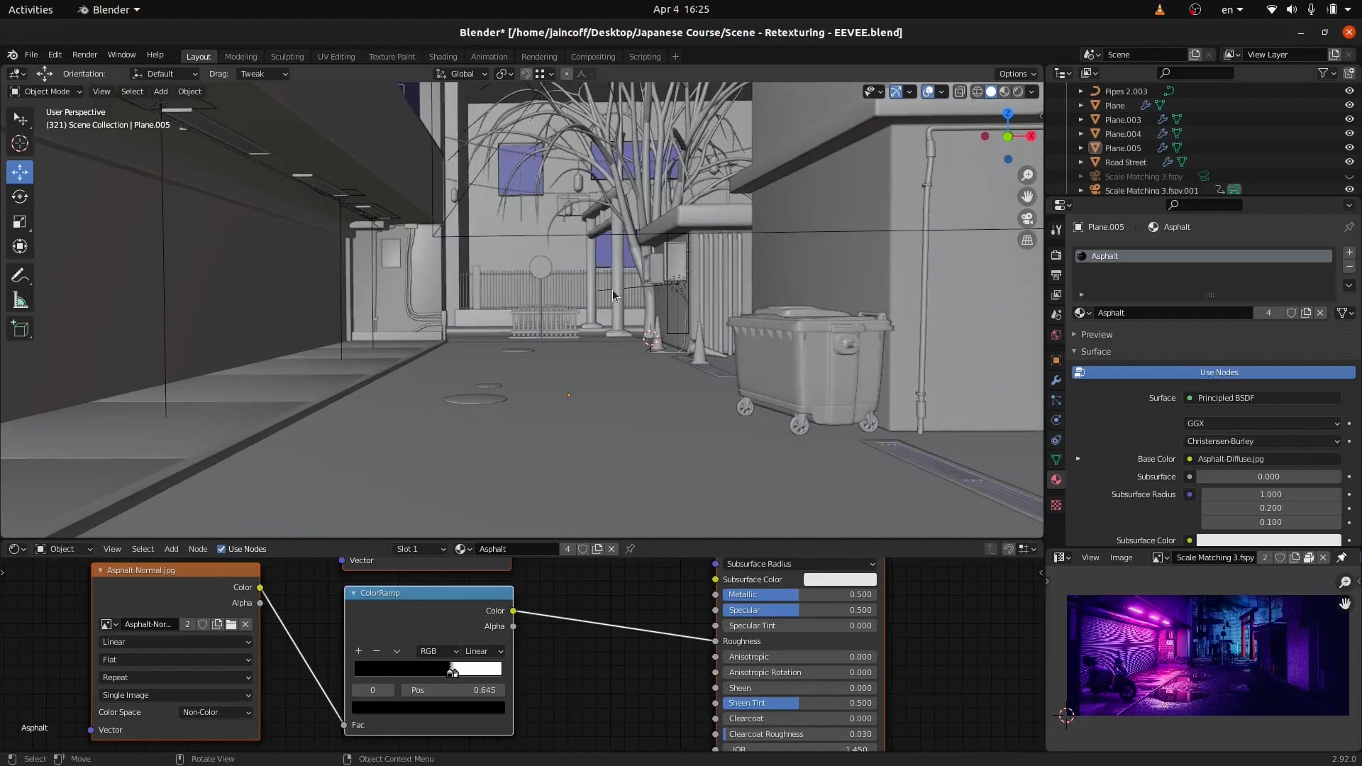 16- Realistic Texturing for Japanese Street - Introduction to 3D ...