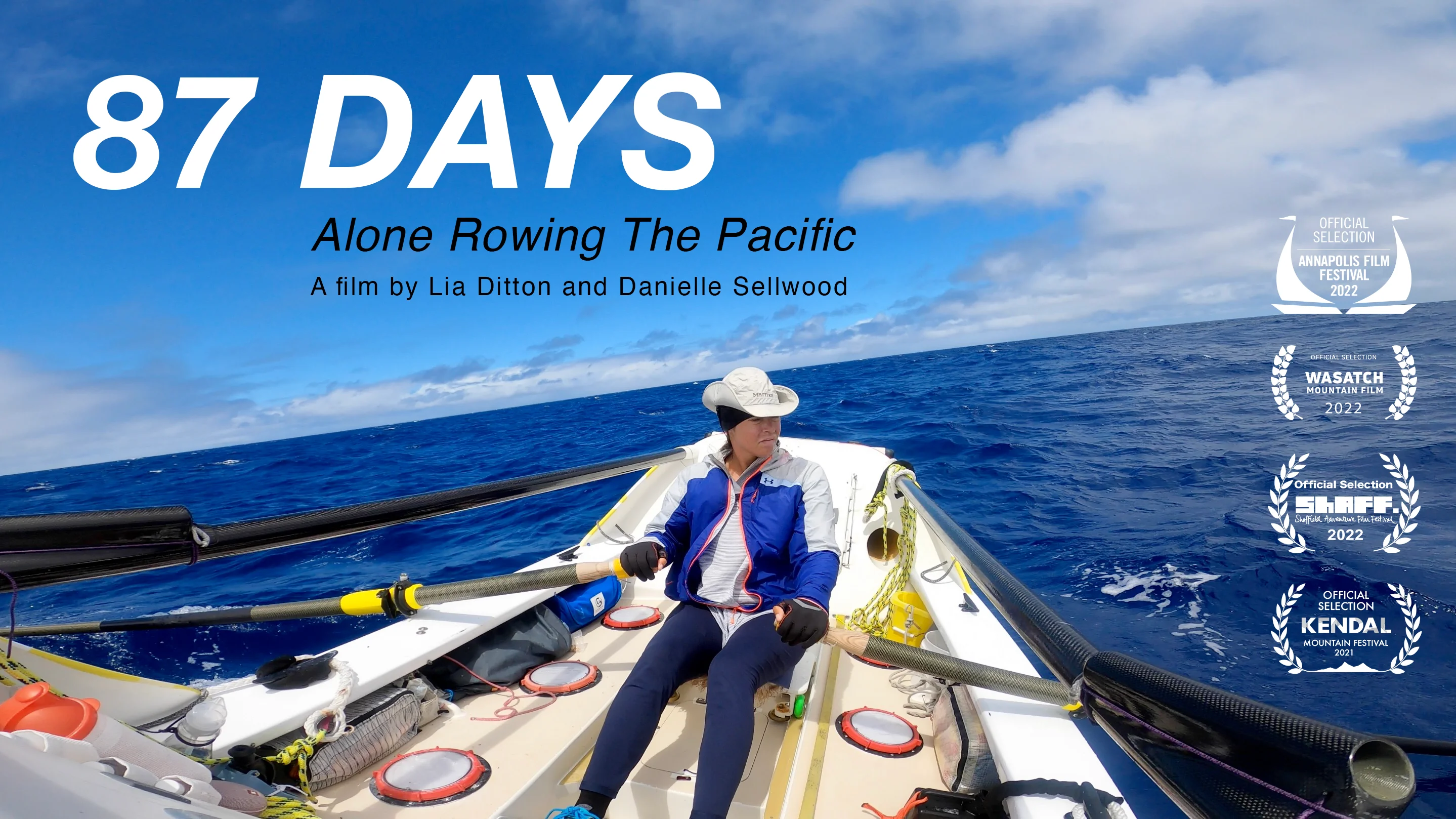 87 DAYS Alone Rowing the Pacific TRAILER