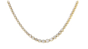 2.50 ct. t.w. Graduated Diamond Tennis Necklace in 14kt Yellow Gold