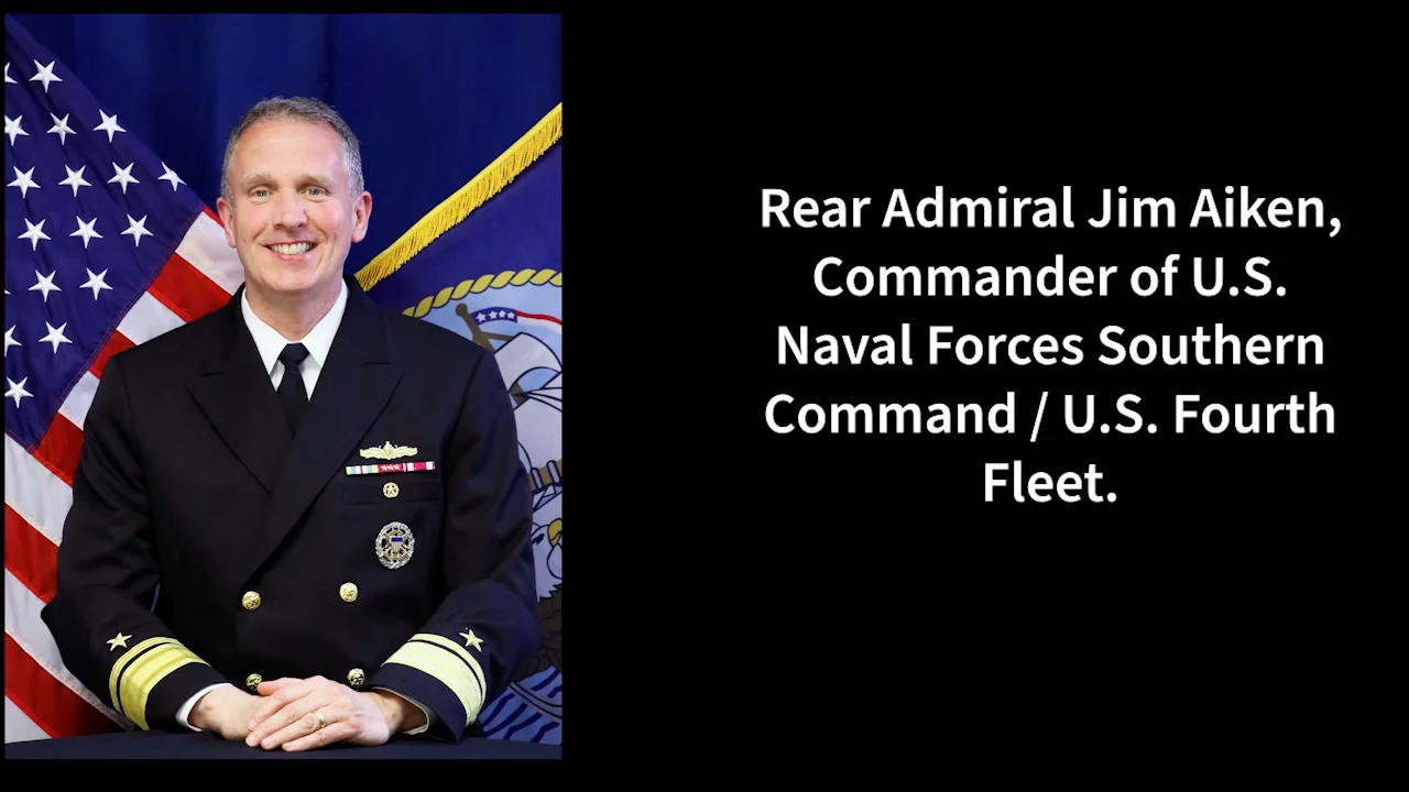 Us Navy Rear Admiral James A Aiken Jr, Commander Of Us Naval Forces 