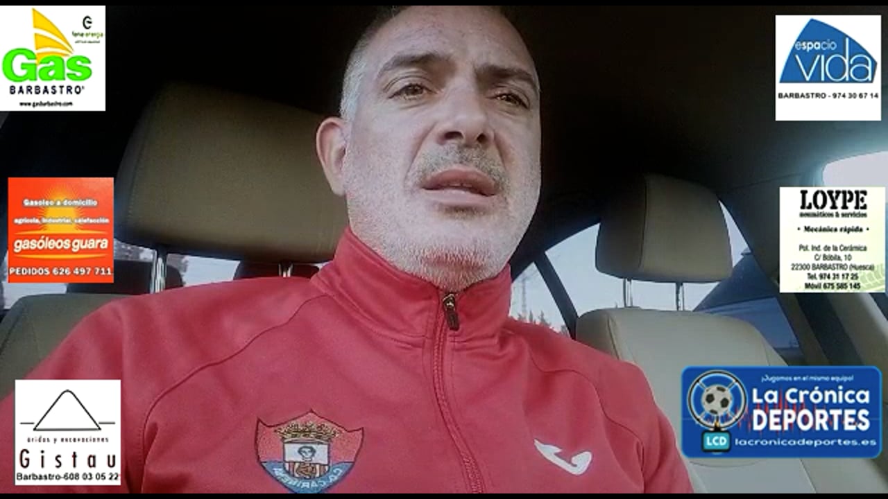 HUMBERTO ARTO (Entrenador Cariñena) CF Calamocha 1-1 CD Cariñena / Jornada 24 / 3ª División