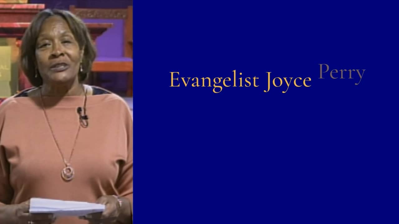 Evangelist Joyce Perry Psalms 302 on Vimeo