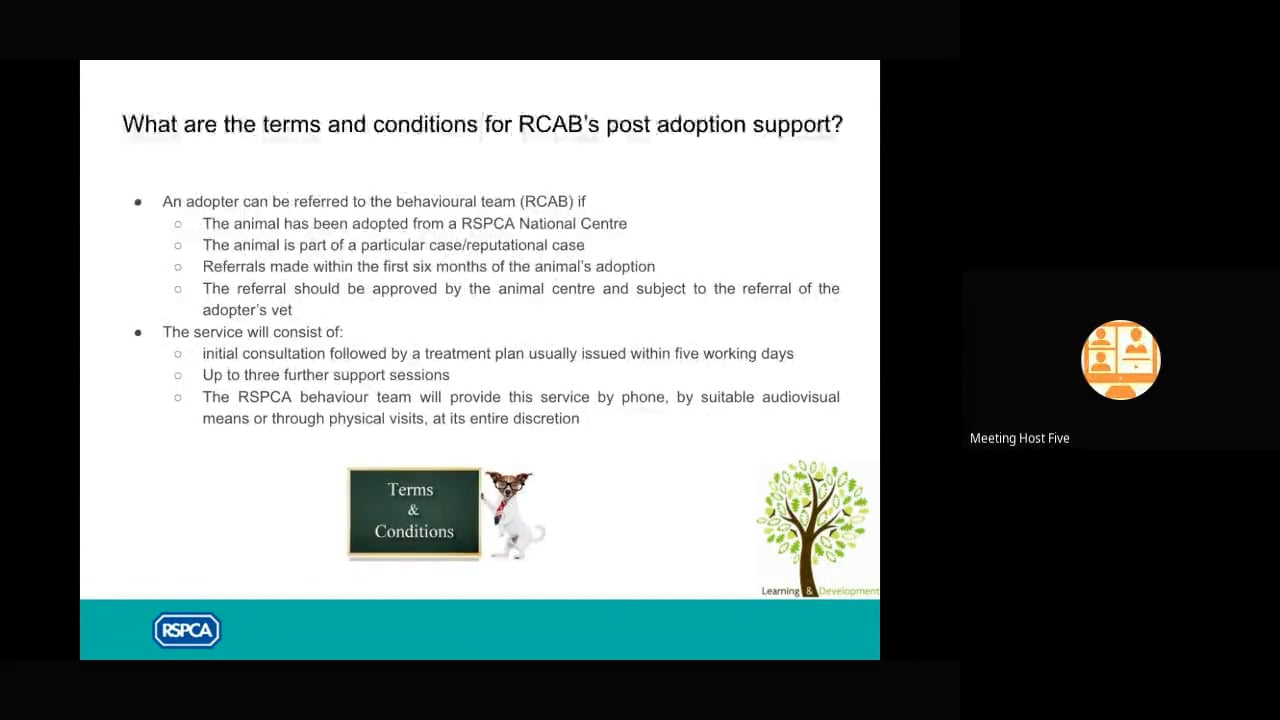 Post Adoption Behavioural Cases Part 1 of 2 - RSPCA Staff Contributors
