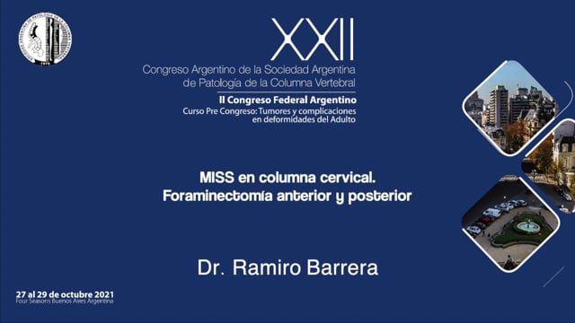 16.40 - 16.50 Dr. Ramiro Barrera