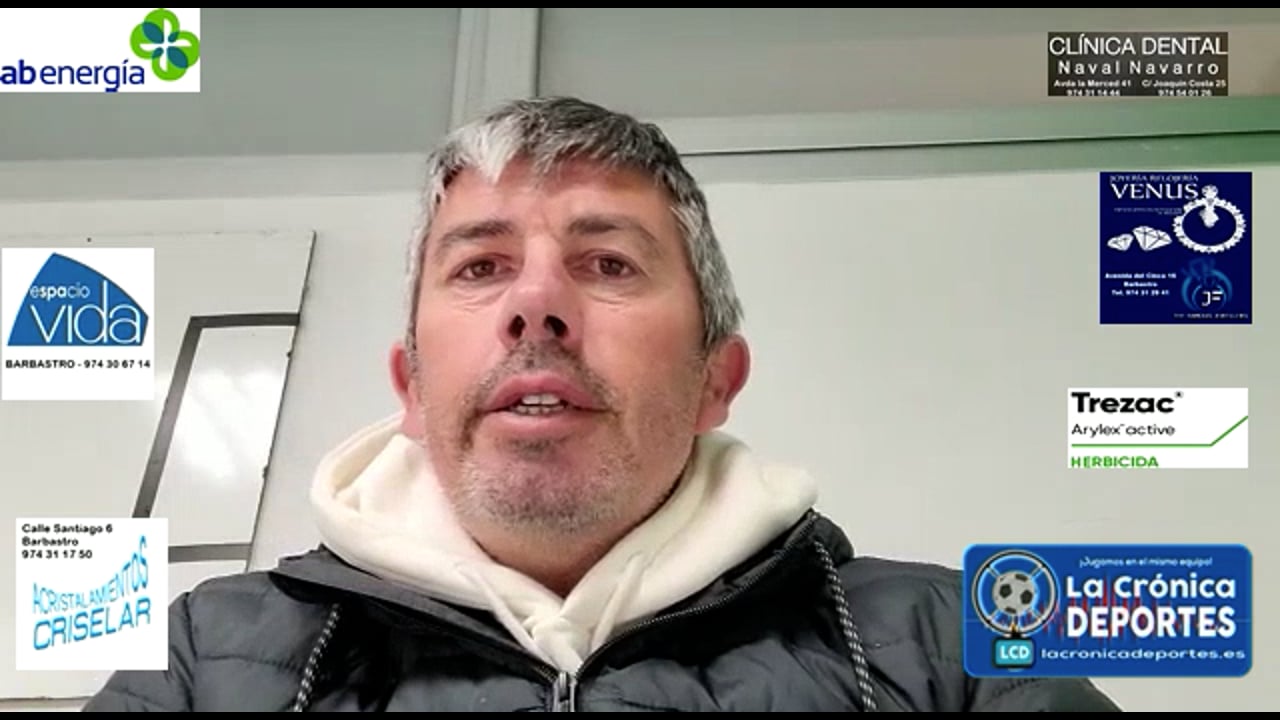 JORGE ABAD (Entrenador Cuarte) CD Cuarte 3-0 CD Caspe / Jornada 24 / 3ª División