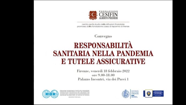 18/02/2022 - (MATTINA) RESPONSABILITÀ SANITARIA NELLA PANDEMIA E TUTELE ASSICURATIVE