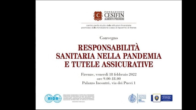 18/02/2022 - (MATTINA) RESPONSABILITÀ SANITARIA NELLA PANDEMIA E TUTELE ASSICURATIVE