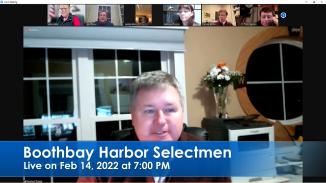 Boothbay Harbor Selectmen 2-14-22
