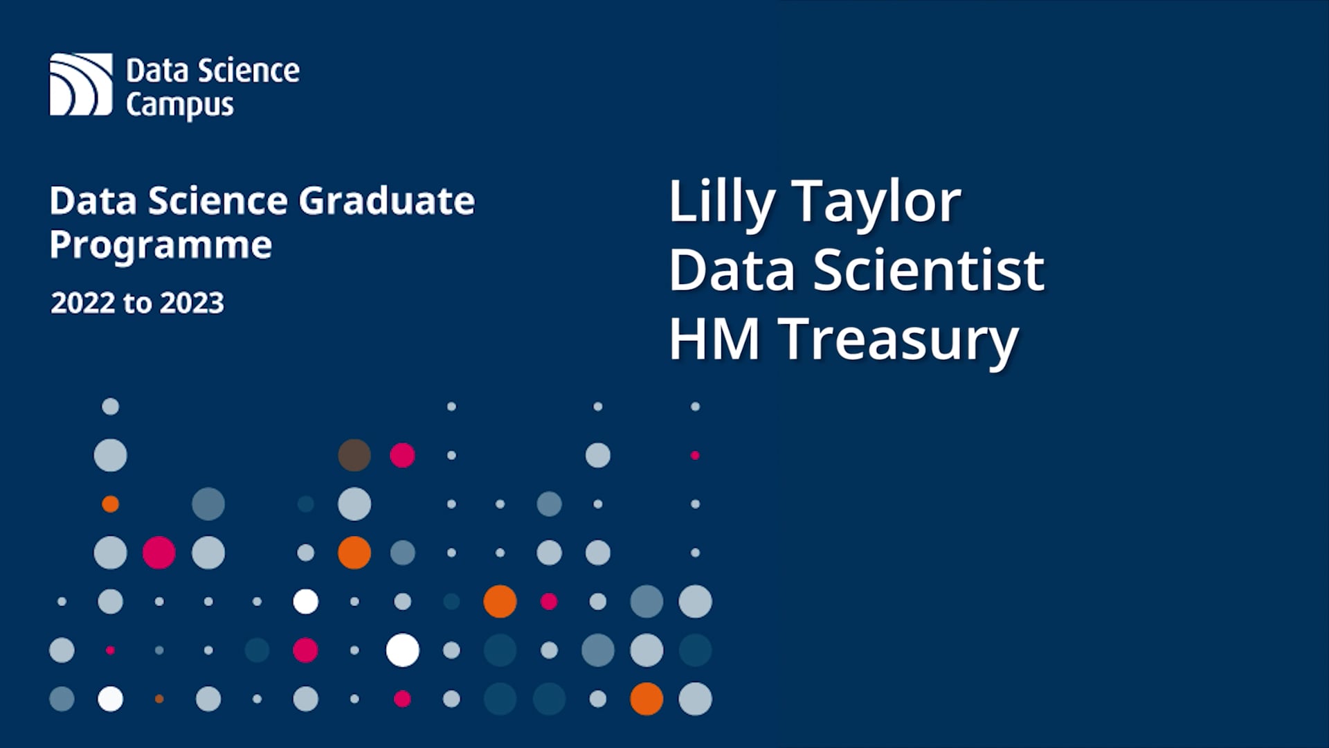 Data Science Graduate Programme: Lilly Taylor testimonial on Vimeo