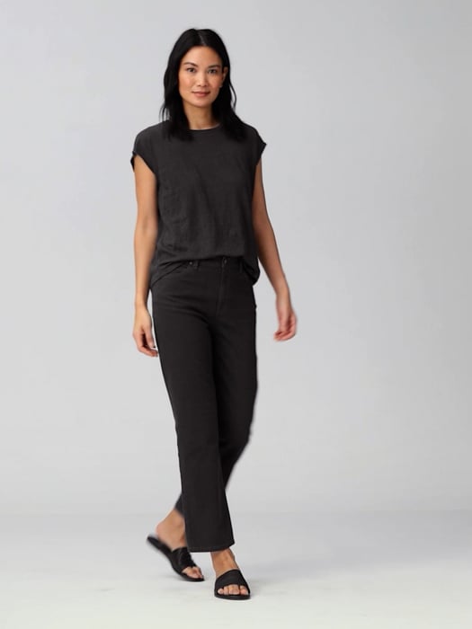 Organic Cotton Denim Straight Ankle Jean | EILEEN FISHER