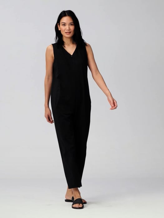 Cotton Ponte Lantern Jumpsuit