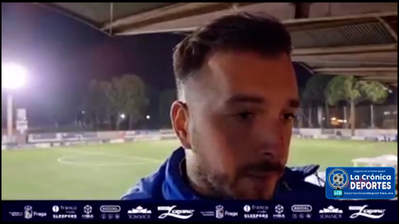 PABLO CASTELLÓ (Entrenador Fraga B) resume la actualidad de su equipo en 2ª Regional. Fuente: Facebook UD Fraga