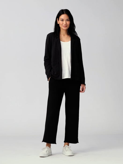 Lightweight Organic Cotton Terry Blazer | EILEEN FISHER