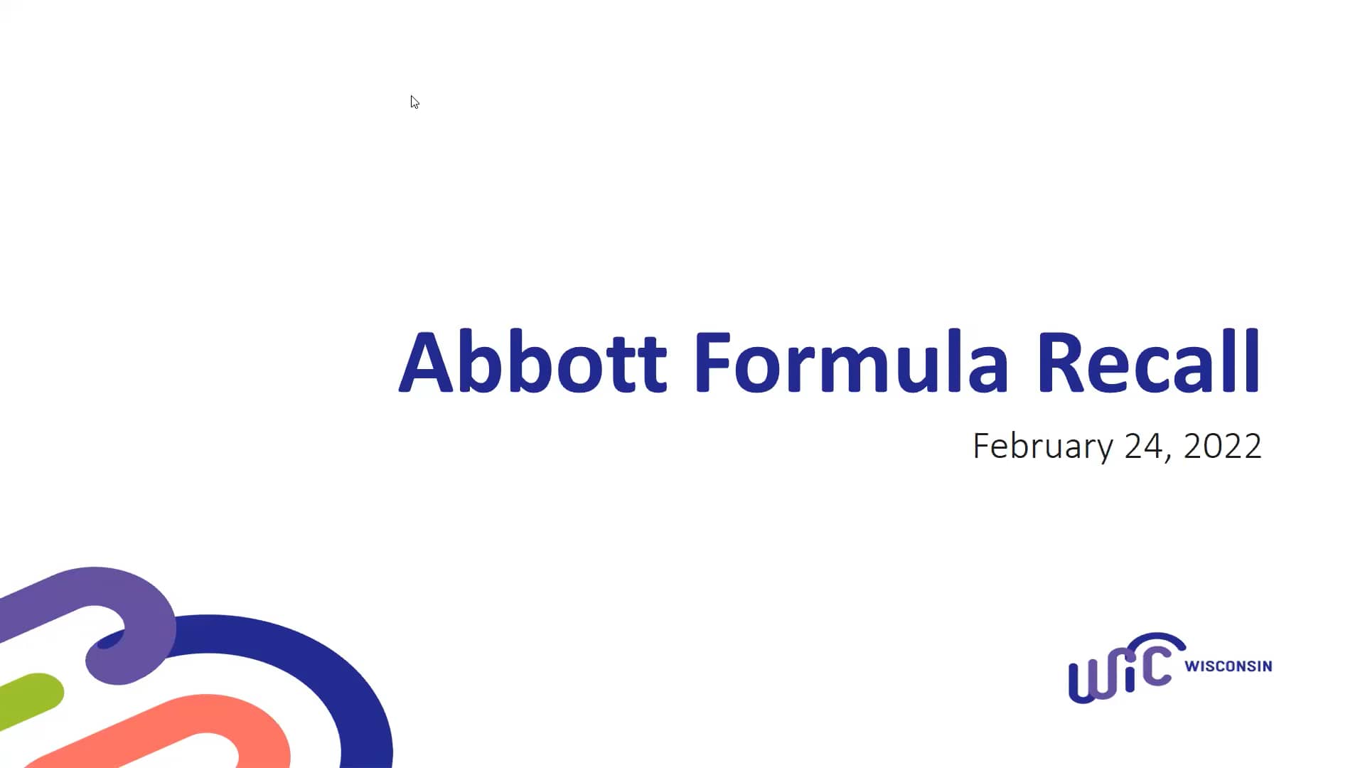 2022.02.24 Formula Recall State Update on Vimeo