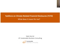 Translating ESG & TCFD Commitments into Practice