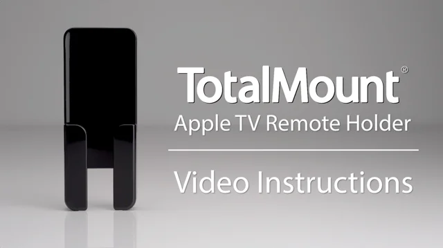 TotalMount Support pour télécommande Apple TV - Ne perdez plus jamais votre  télécommande Apple TV Siri (support avec adhésif amovible pour éviter les