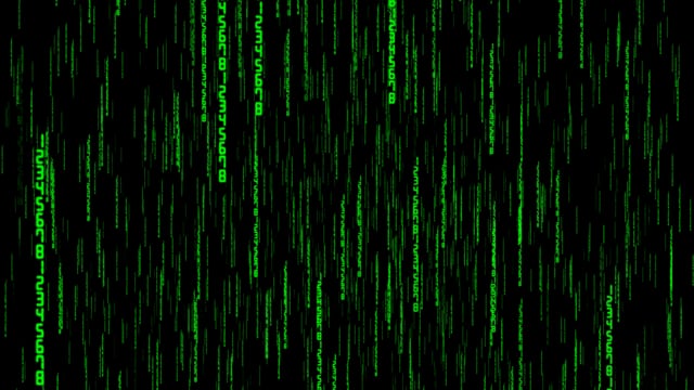 matrix code background moving