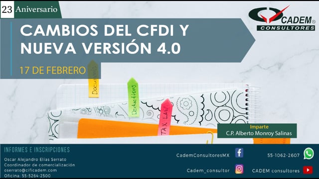 Cambios del CFDI y nueva versión 4.0