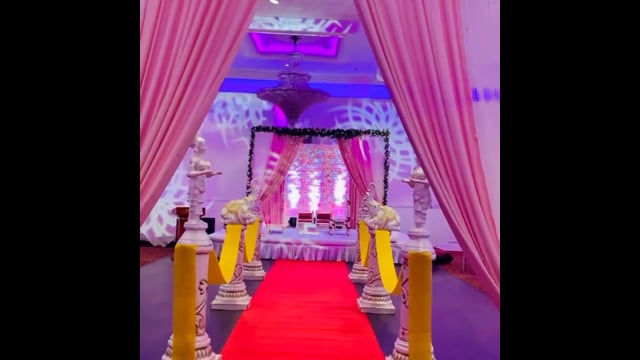 Wedding hall decoration by Noor Convention Centre