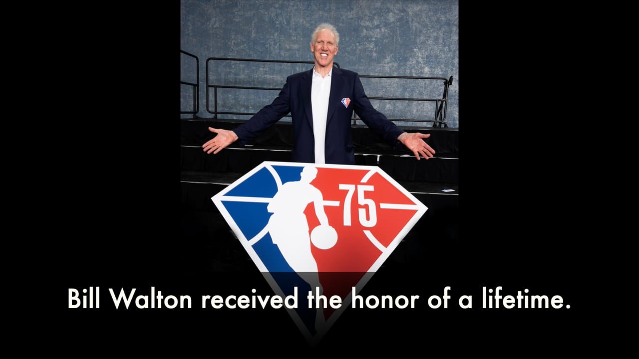 BILL WALTON named one of the 75 Greatest NBA Players of All-Time