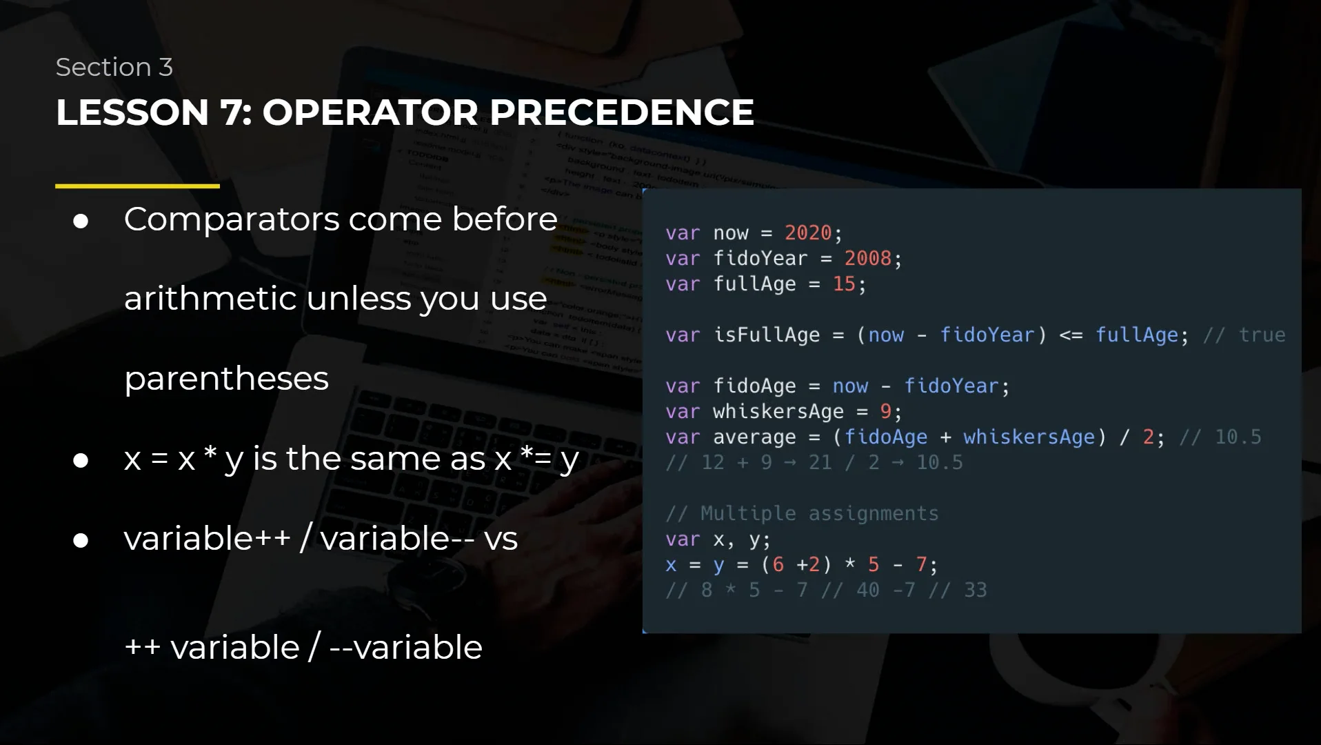 37 Operator Precedence on Vimeo