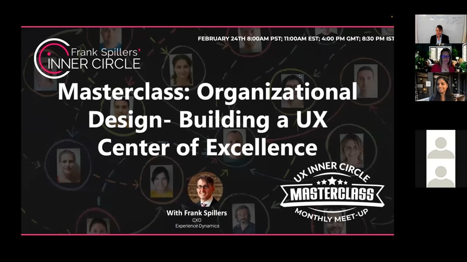 Masterclass: Organizational Design- Building a UX Center of Excellence