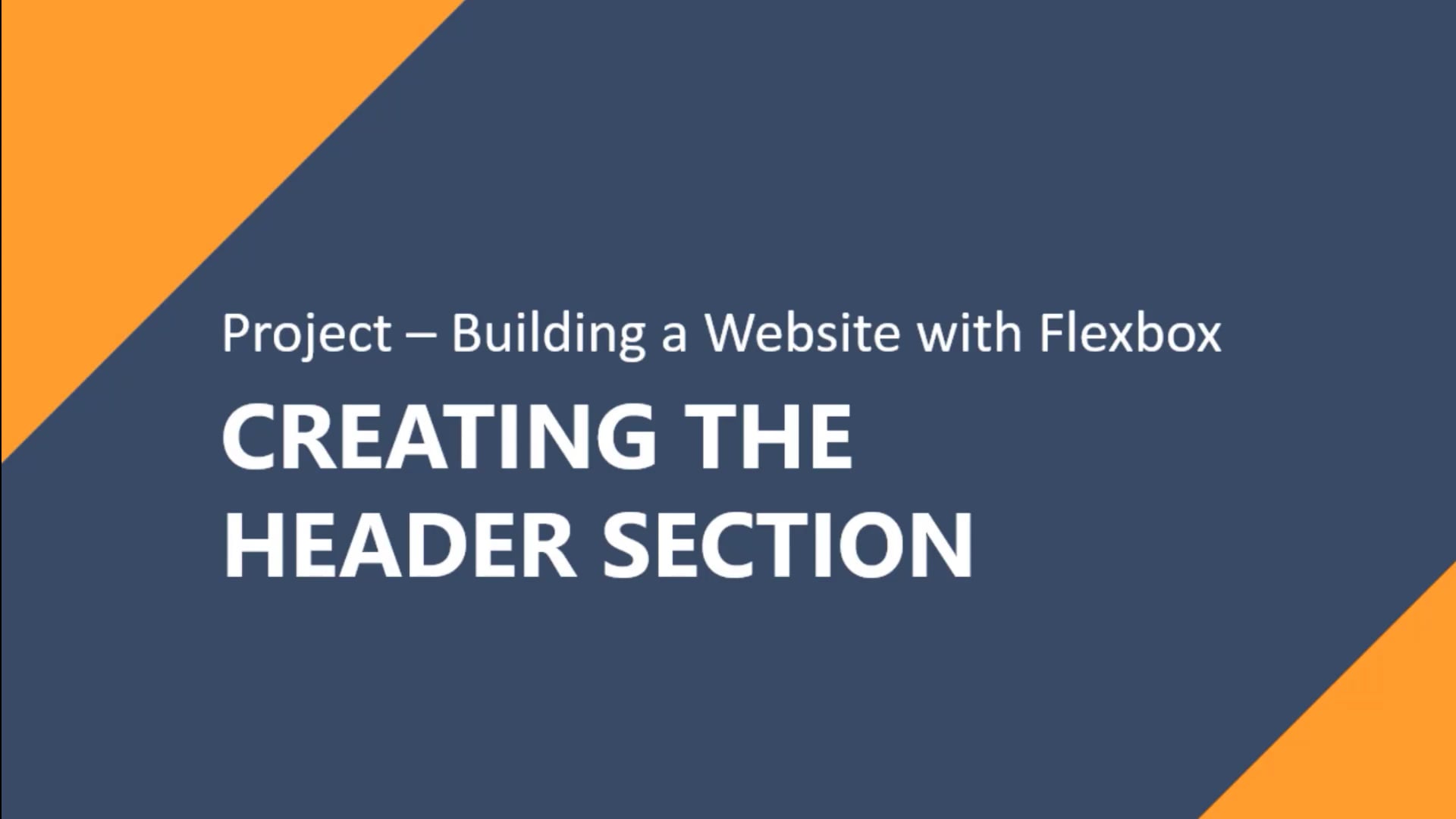 5 Creating the Header Section on Vimeo
