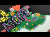 Mom Flowers Pop-Up Card