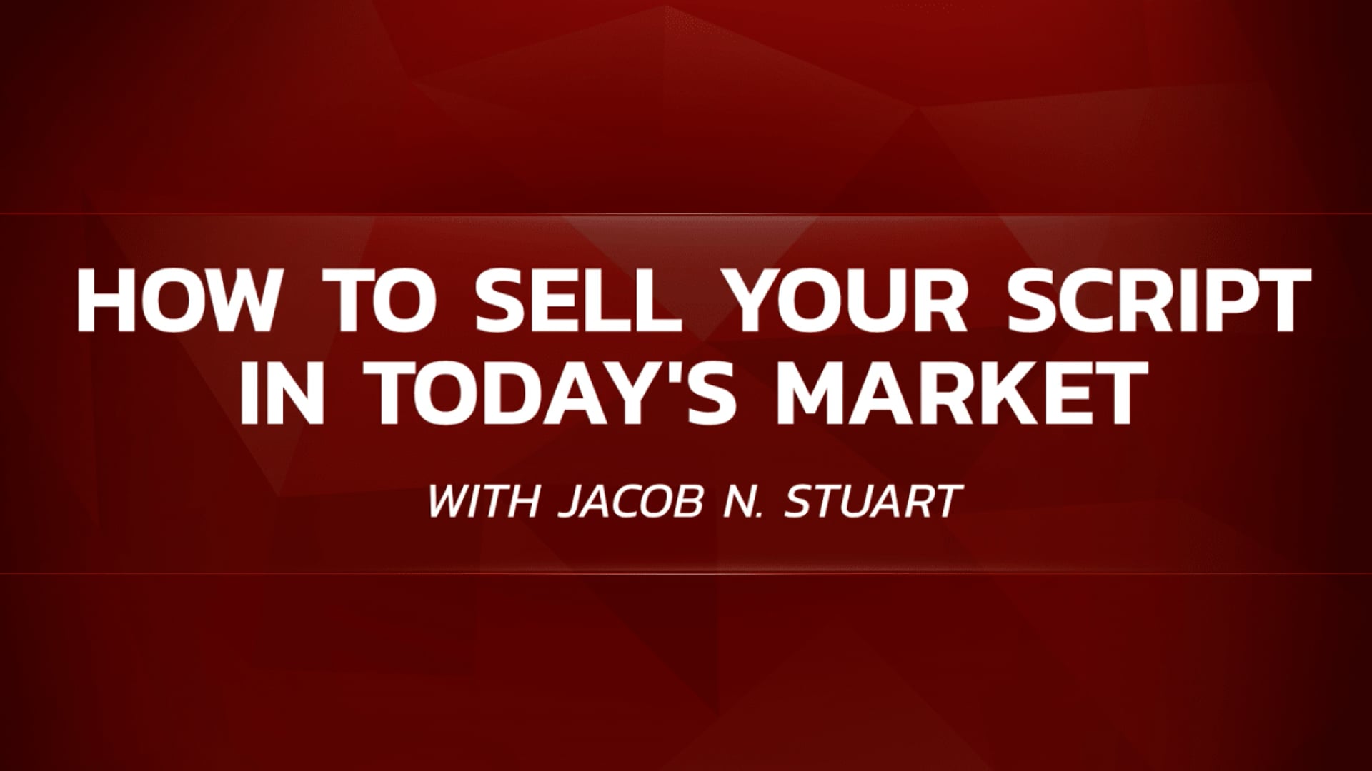 How to sell your script in today's Market
