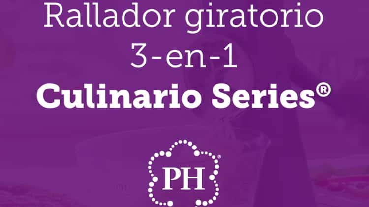 Rallador giratorio 3-en-1 Culinario Series® on Vimeo