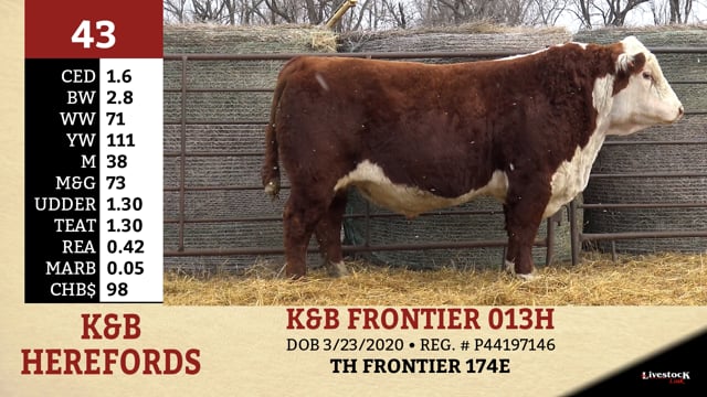 Lot #43 - K&B FRONTIER 013H