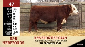 Lot #47 - K&B FRONTIER 044H