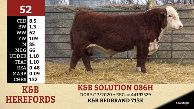 Lot #52 - K&B SOLUTION 086H