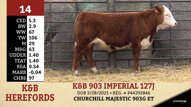 Lot #14 - K&B 903 IMPERIAL 127J